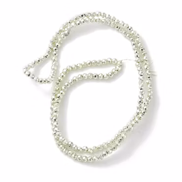 3505 Glaspärla fasett rund electro 2x2mm GRÖN