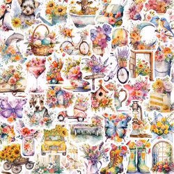 WG9 Klistermärken blomsterodling 10stk