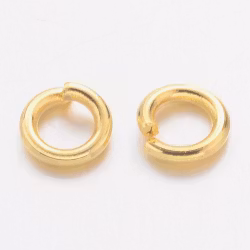 3882 Bindring guldpläterad mässing 4x0,8mm 100stk