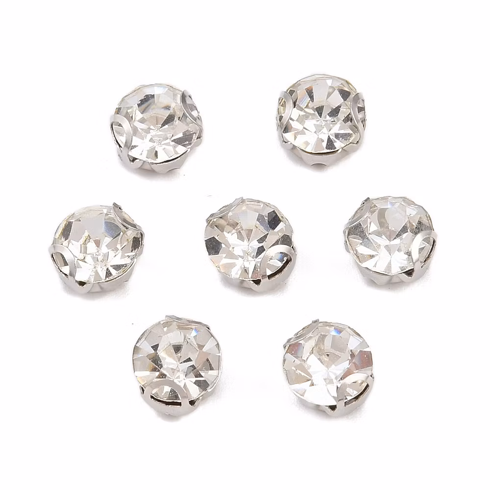 3894 Monteés sypåpärlor 201 rostfritt stål 6x5mm 50 stk