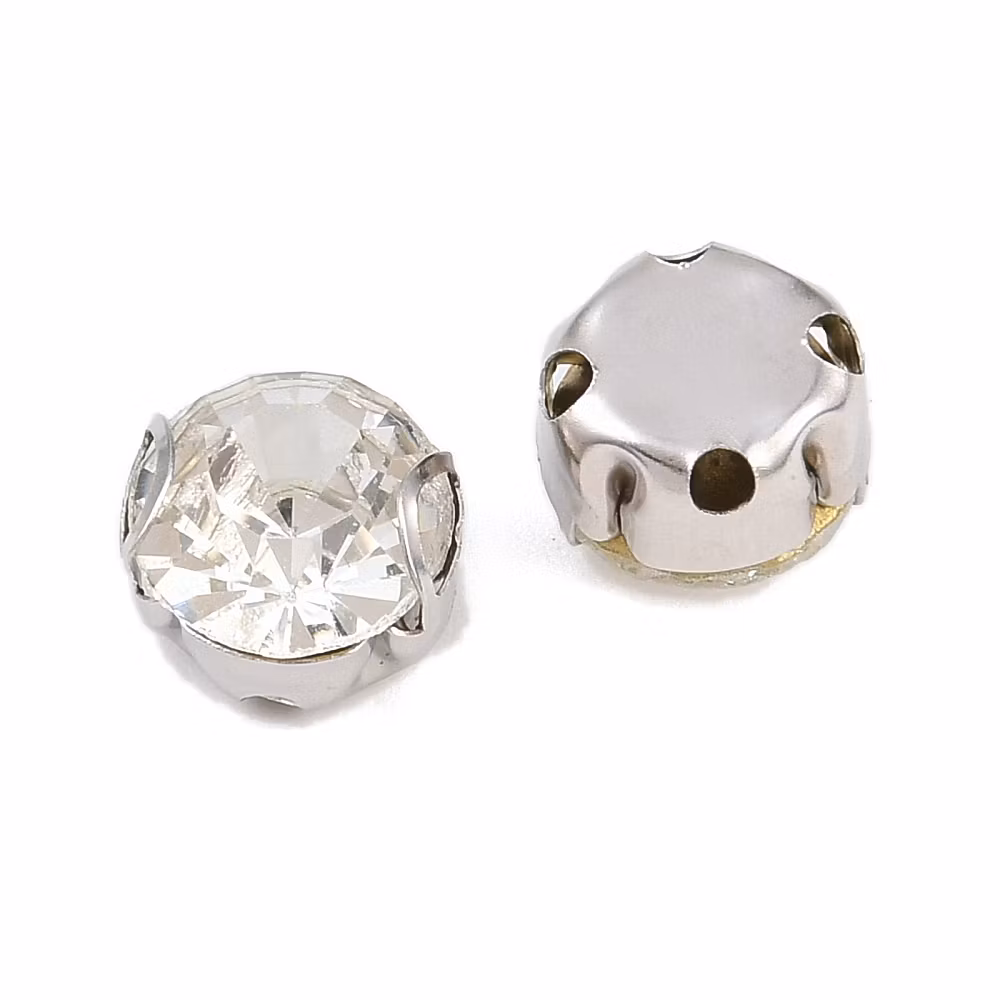 3896 Monteés sypåpärlor 201 rostfritt stål 8,1mm 15 stk