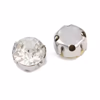 3896 Monteés sypåpärlor 201 rostfritt stål 8,1mm 15 stk