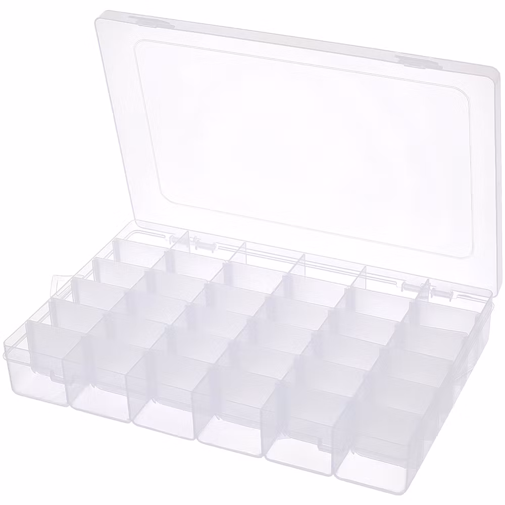 3922 Förvaringslåda 36 burkar justerbara avdelare