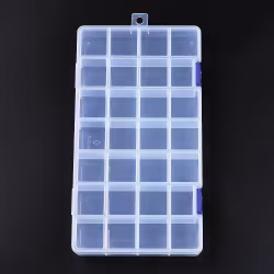 3923 förvaringslåda 28 fasta fack i polypropylen plast