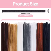 3925 Piprensare 7 färger totalt 210 stk