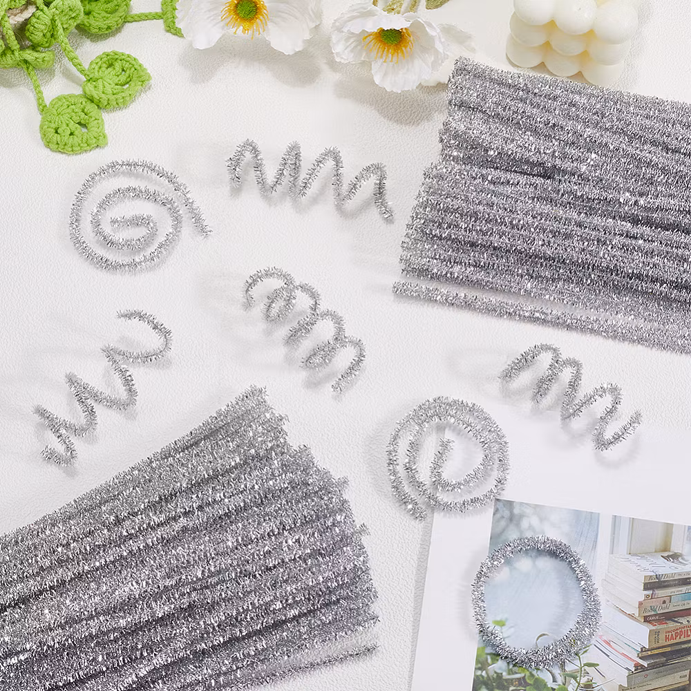 3926 Piprensare silverglitter 50 stk