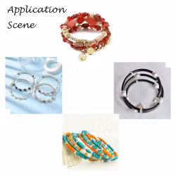 3928 memorywire platium 5,5cm x 0,6mm 22 gauge, 50 varv