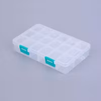 3940 Förvaringslåda i plast med 18 justerbara fack