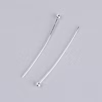 3941 Bollpinnar silver 30mm, 100stk