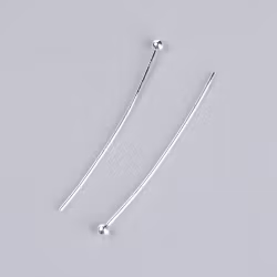 3941 Bollpinnar silver 30mm, 100stk