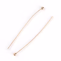 3942 Bollpinnar guld 30mm, 100stk