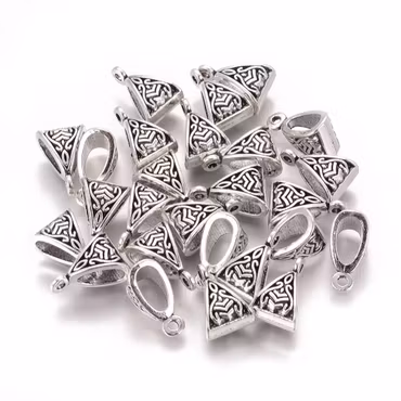 3943 Bail/berlockhänge tibetansk 15x10mm 10stk