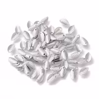 3951 Berlock löv kirurgiskt stål, 7x3,5mm 50 stk