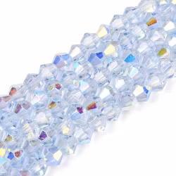 3961 Bicone glas light blue 4mm