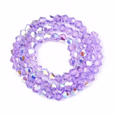 3964 Bicone glas dark orchid 4mm