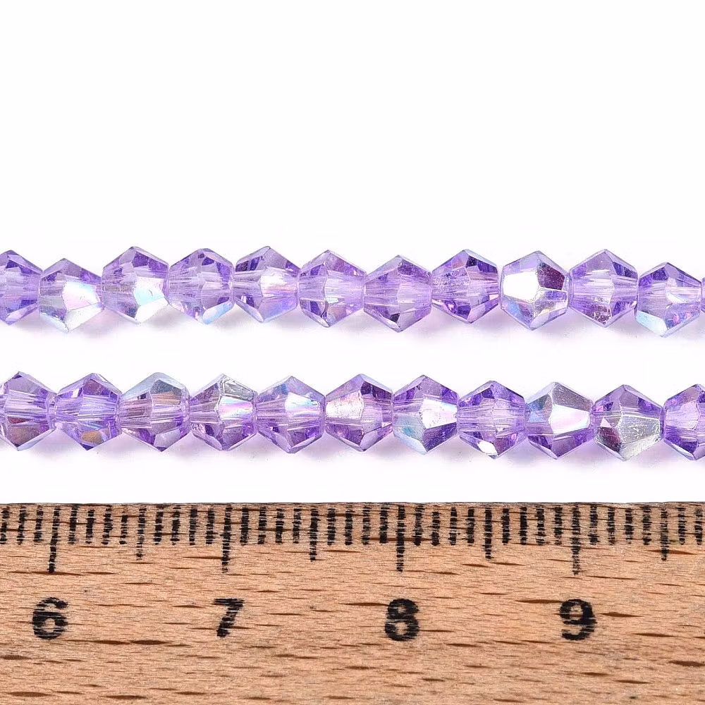 3964 Bicone glas dark orchid 4mm