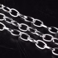 CHT2 Kedja silverpläterad i metervara