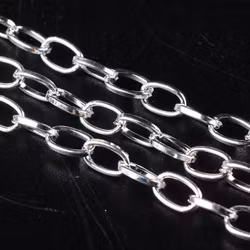 CHT2 Kedja silverpläterad i metervara