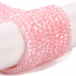 3972 Glaspärla rondell flamingo 3x2mm