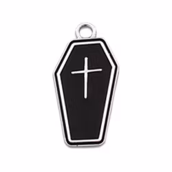 3974 Berlock emaljerad kista 25x13mm