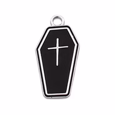 3974 Berlock emaljerad kista 25x13mm