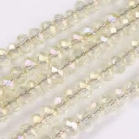 3991 Glaspärla rondell beige rainbow 3x2mm