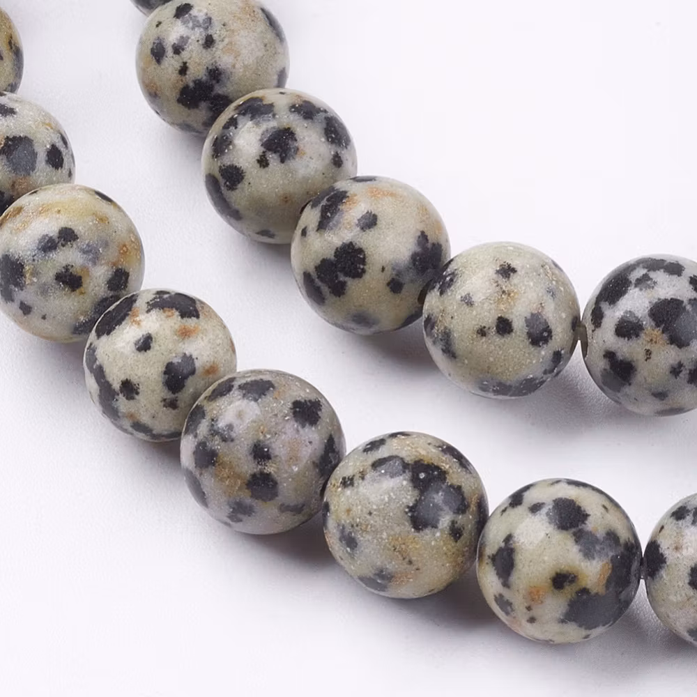 4014 Naturlig Dalmatiner jasper 8 mm