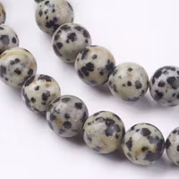 4014 Naturlig Dalmatiner jasper 8 mm