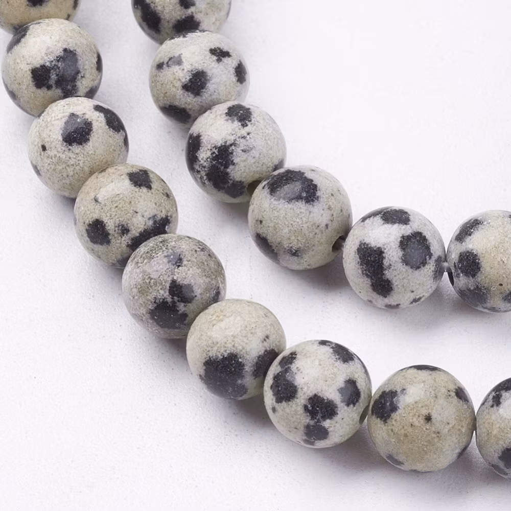 4015 Naturlig Dalmatiner jasper 6 mm
