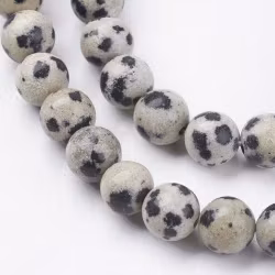 4015 Naturlig Dalmatiner jasper 6 mm