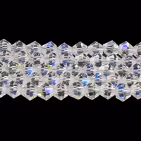4021 Glaspärla bicone transparent ab, 2,9–3,3mm