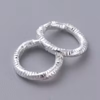 4045 Bindring silver HEL tvinnad 7,5mm 50stk