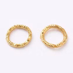 4046 Bindring guld HEL tvinnad 7,5mm 50stk