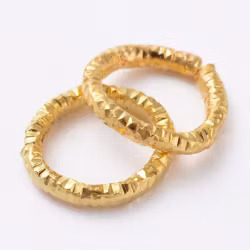 4046 Bindring guld HEL tvinnad 7,5mm 50stk