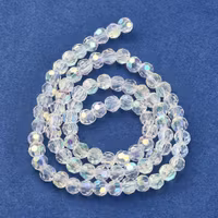 3989 Glaspärla rund transparent ab 4,5x4mm