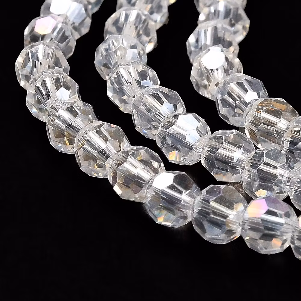 3976 Glaspärla transparent, rund ab 4,5mm