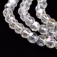 3976 Glaspärla transparent, rund ab 4,5mm
