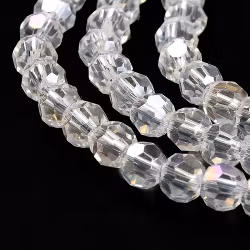 3976 Glaspärla transparent, rund ab 4,5mm