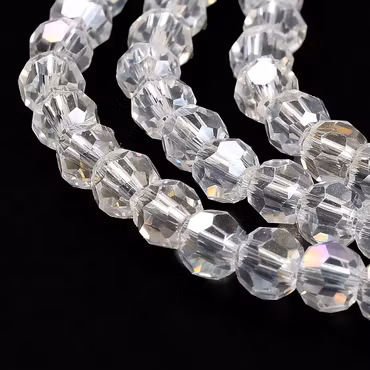 3976 Glaspärla transparent, rund ab 4,5mm