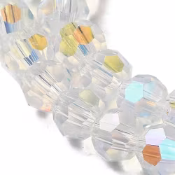 4049 Glaspärla imiterad jade whitesmoke, rund 4mm