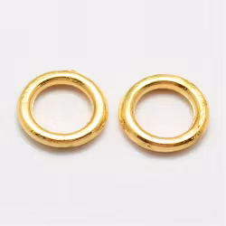 4054 Bindring guld HEL 7x1mm hål 4,5mm 50stk