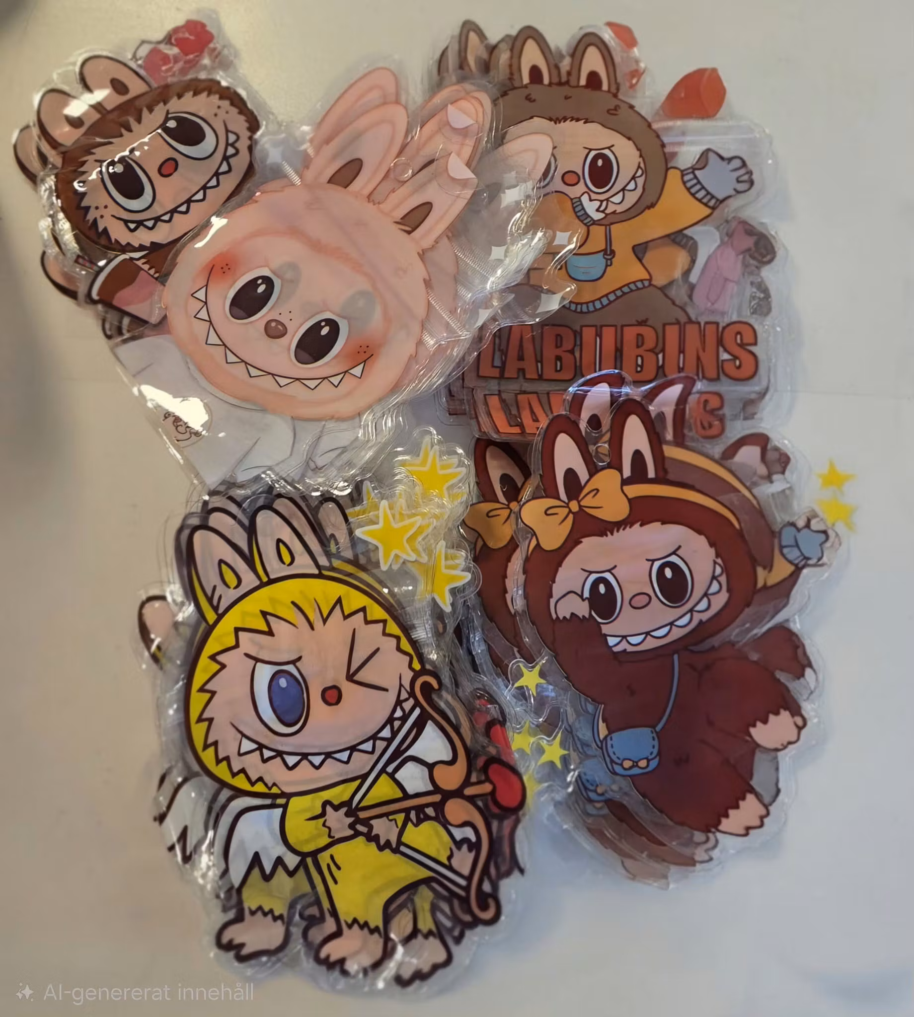 Ziplock påsar Labubu mix 7stk