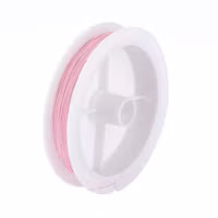 4094 Tiger tail wire 0,3mm 50m/rulle rosa färg