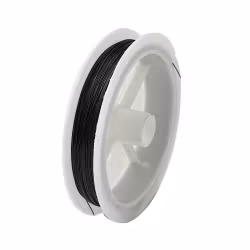 1935 Tiger tail wire 0,3mm 50m/rulle svart färg
