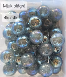 Galaxy resin penpärla BLÅGRÅ