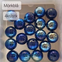 Galaxy resin penpärla mörkblå