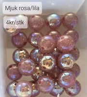 Galaxy resin penpärla mjuk rosa/lila