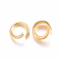 4183 Bind ring 18 guldplätering 4x0,6mm, 100stk