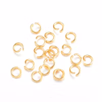 4183 Bind ring 18 guldplätering 4x0,6mm, 100stk