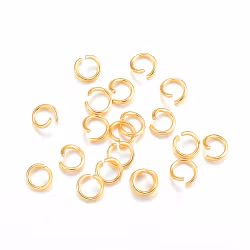 4183 Bind ring 18 guldplätering 4x0,6mm, 100stk